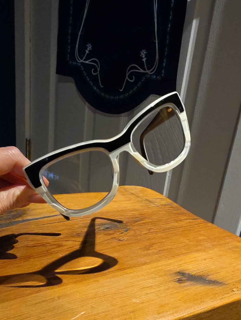 LAMB Cateye Black White Glasses LA027 BON Gwen Stefani